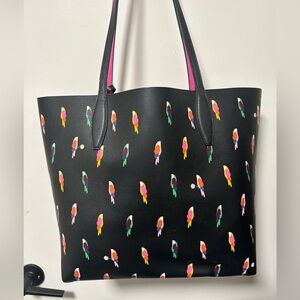 Kate spade parrot tote with clutch